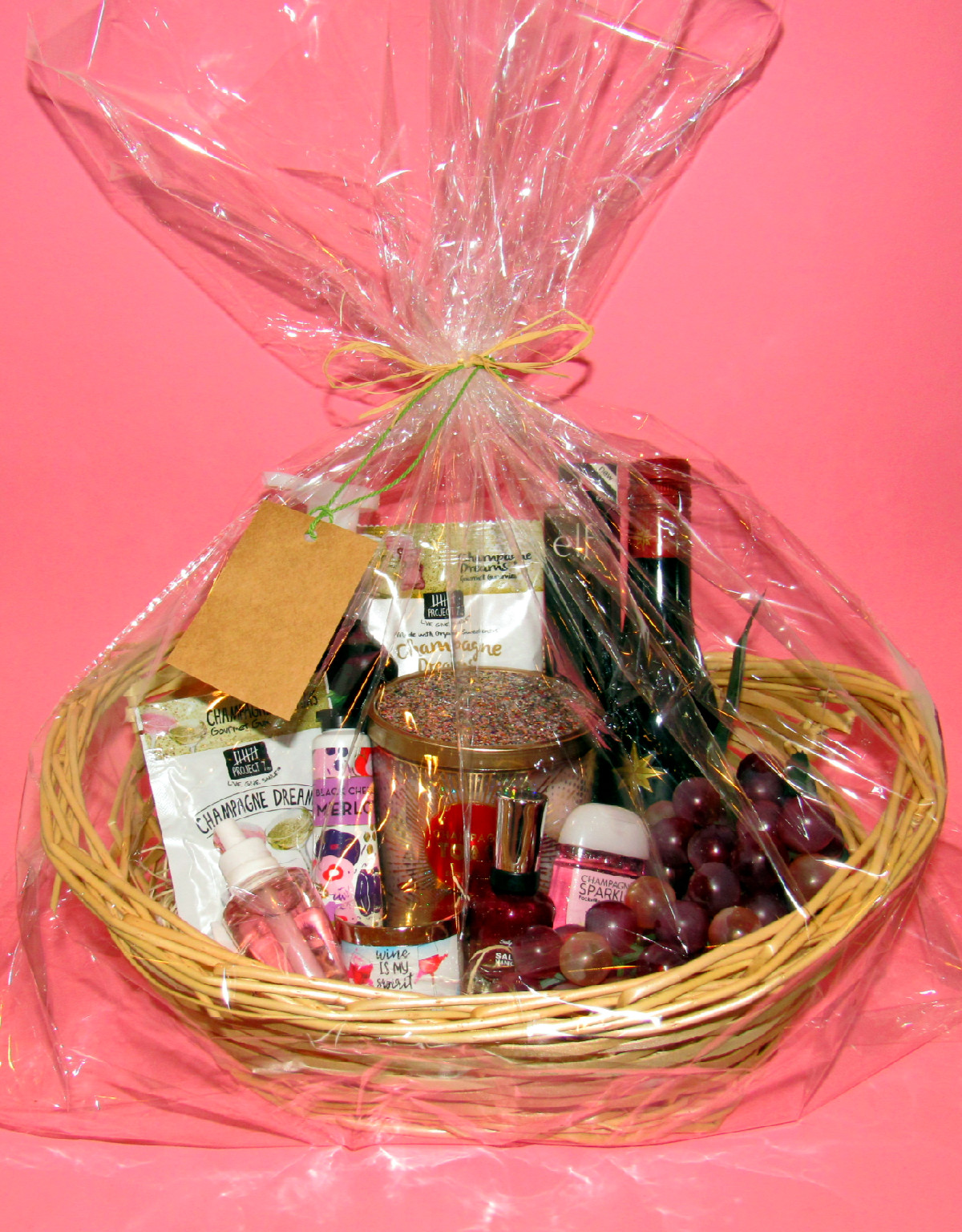 Welcome Home Sparkling Wine Gift Basket